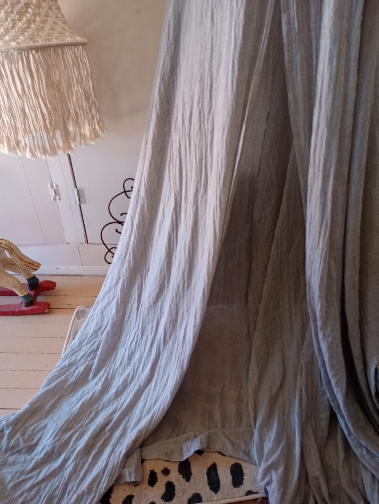 Gray Fabric Canopy