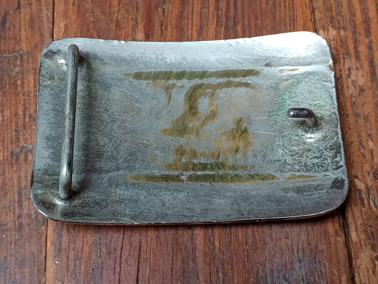 Vintage Buckin' Bronc Buckle with Floral Corners