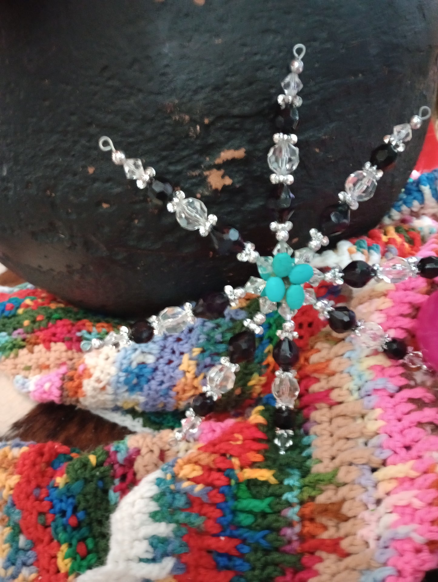 Beaded Snowflake Christmas Ornaments
