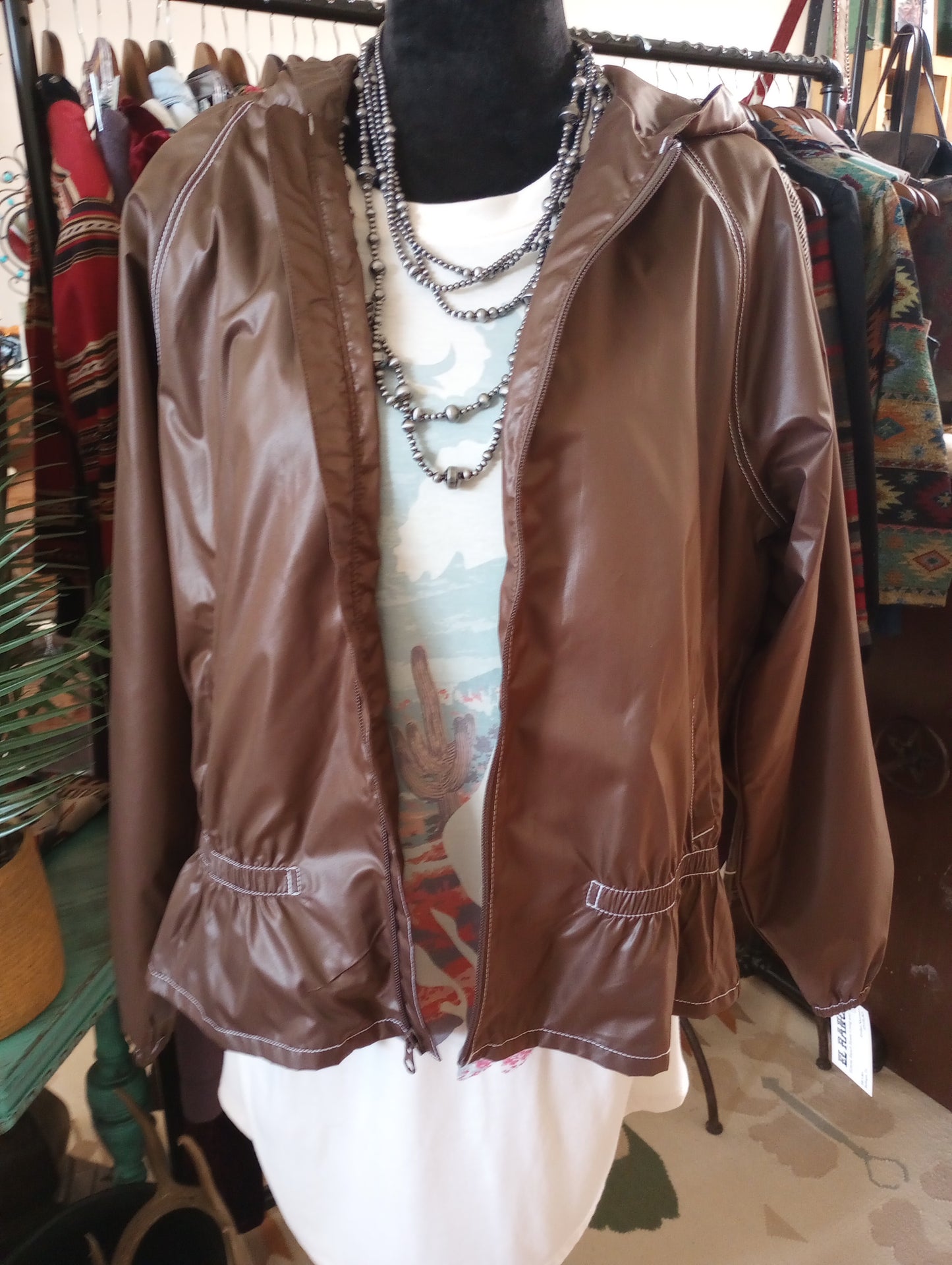 Hanna Anderson NWT Chocolate Brown Windbreaker Sz XL