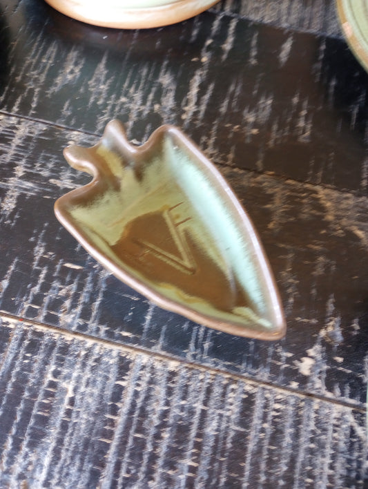 Frankoma Branded Arrowhead Ashtray