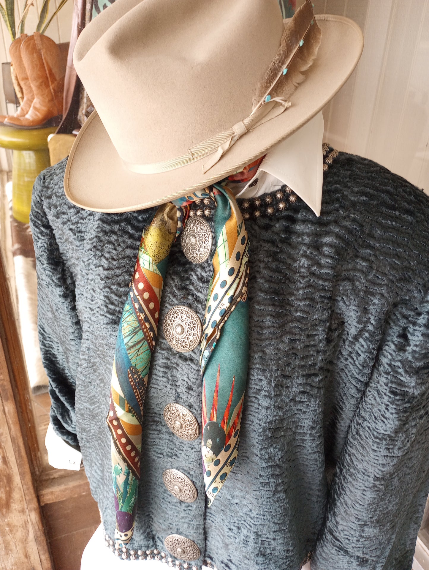 Vintage DD Ranchwear Ribbed Velvet Jacket Sz Large