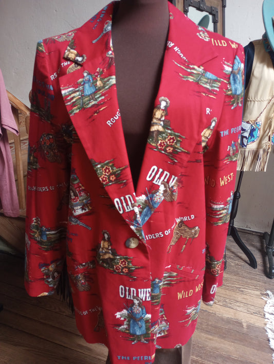 Sharon Young Annie Oakley Vintage Blazer Sz Large