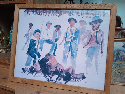 Buffalo Soldiers Framed Print