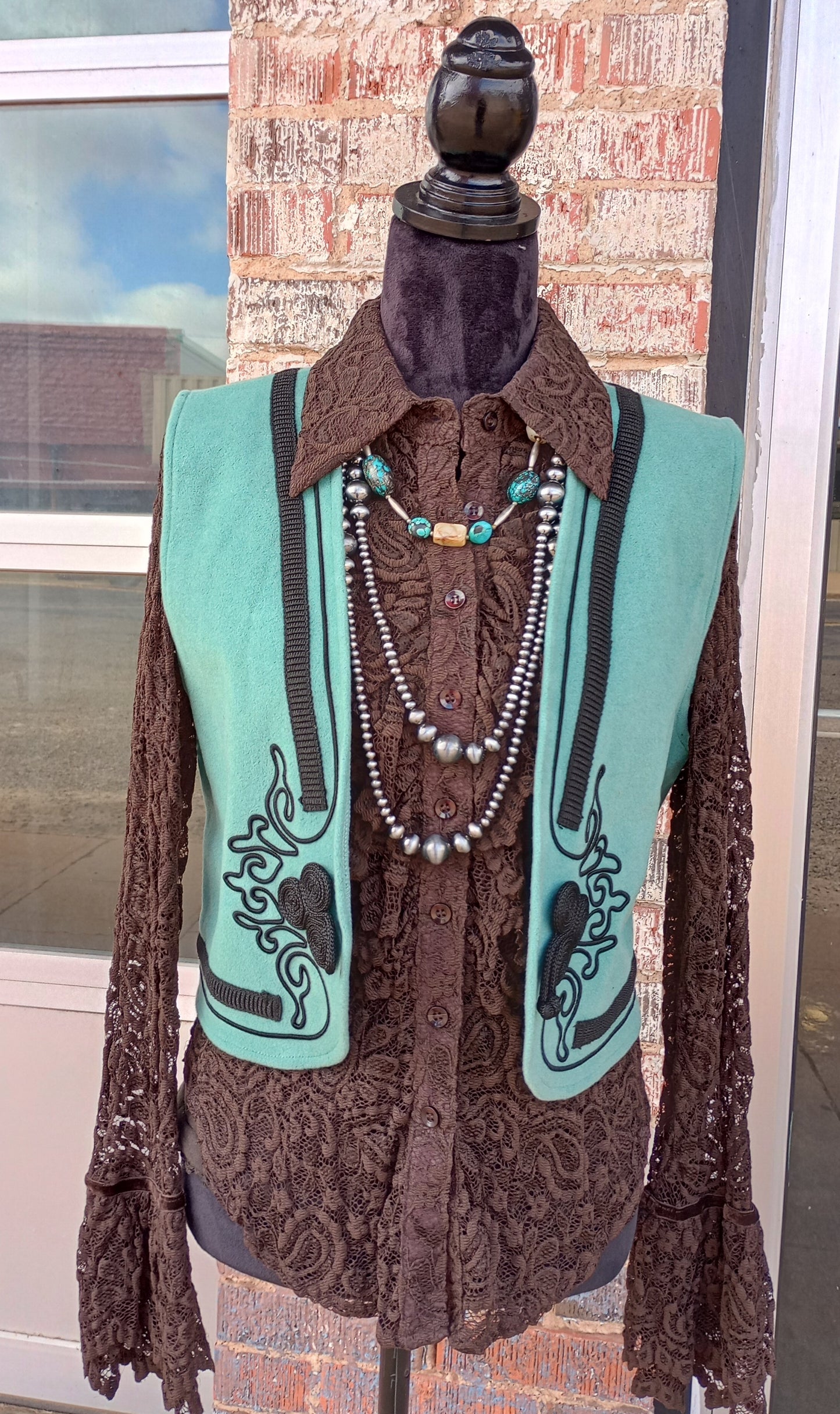 Vintage DD Ranchwear Bolero Style Vest Sz Med