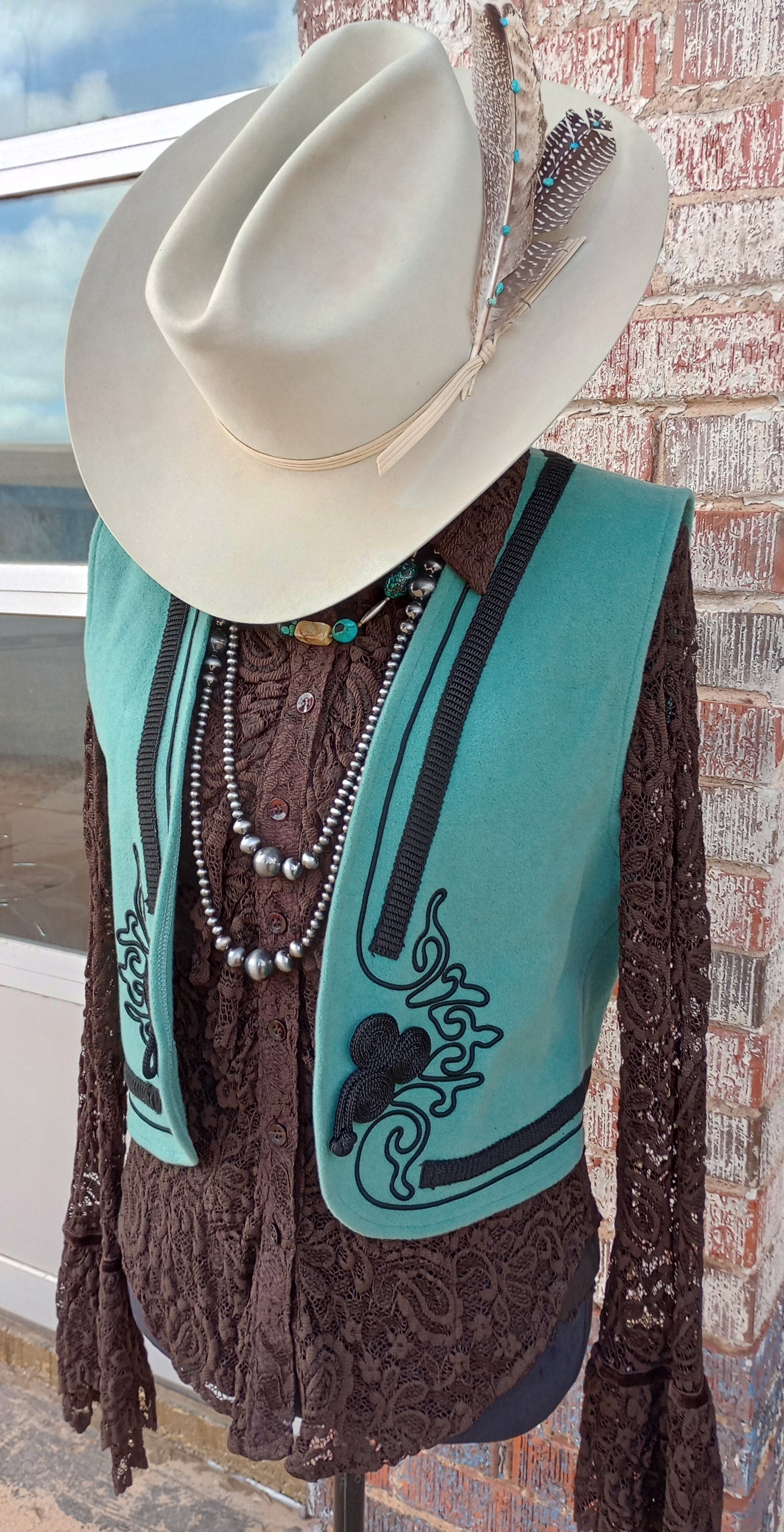 Vintage DD Ranchwear Bolero Style Vest Sz Med