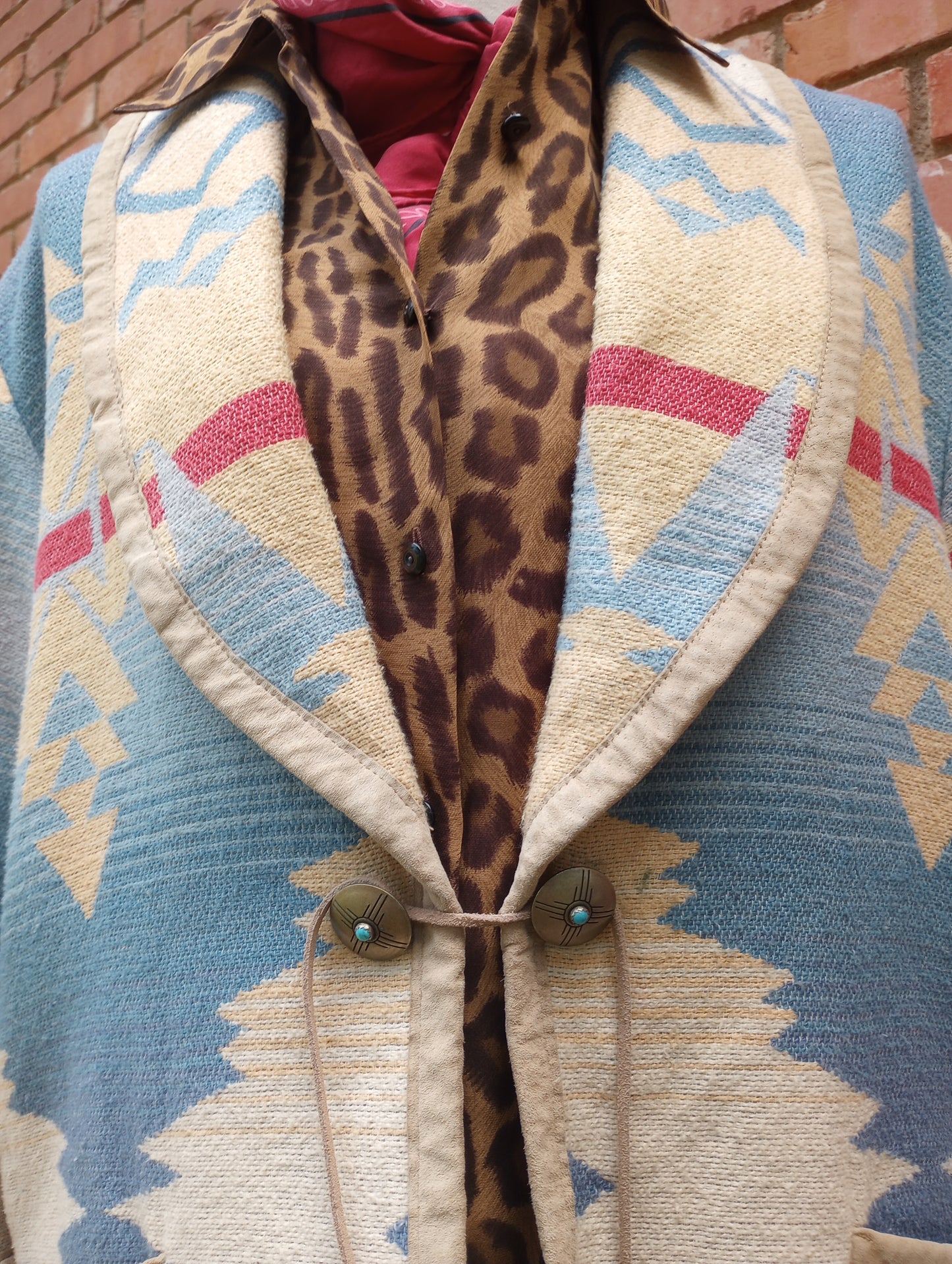 Vintage Ralph Lauren Blanket Coat Sz Large