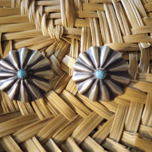 Native American concho style earrings