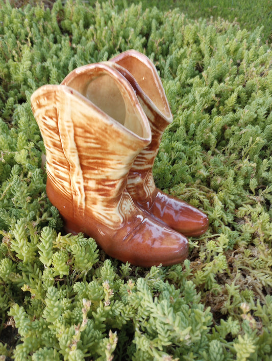 McCoy Pottery Pair of Boots Vase