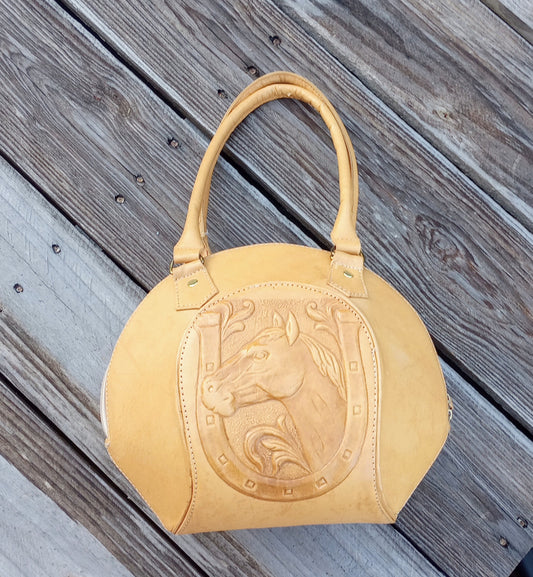 Vintage Horsehead & Horseshoe Purse