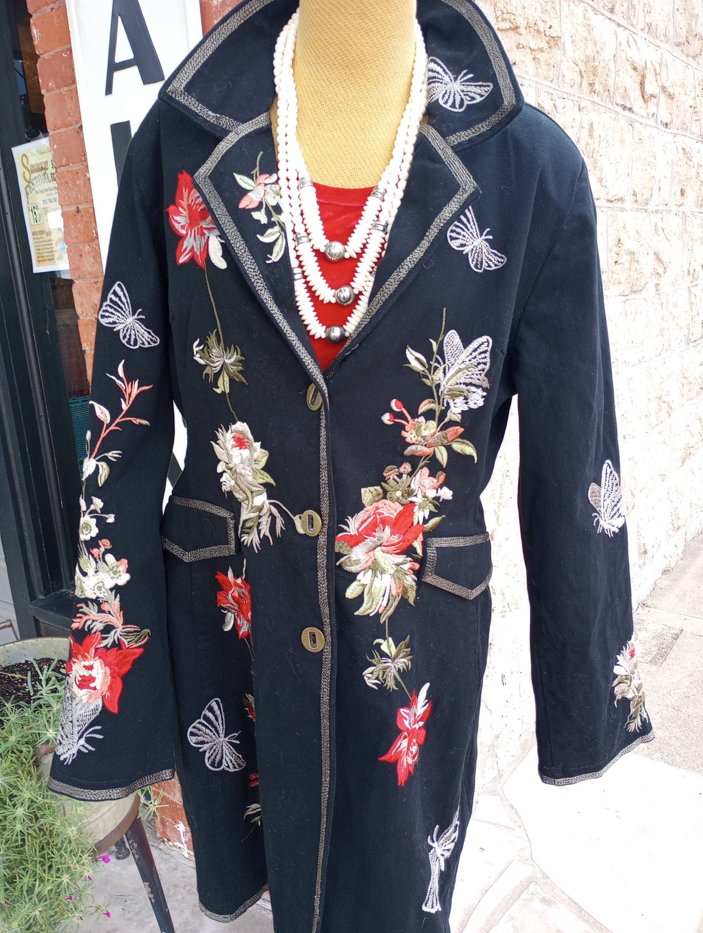 NWT heavily embroidered jacket