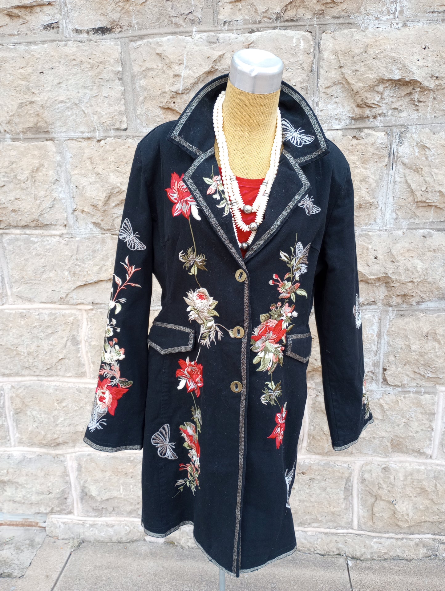NWT heavily embroidered jacket
