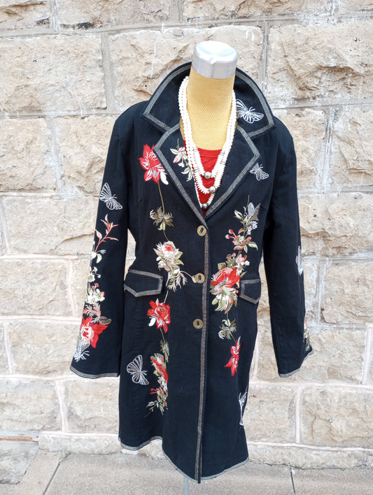 NWT heavily embroidered jacket