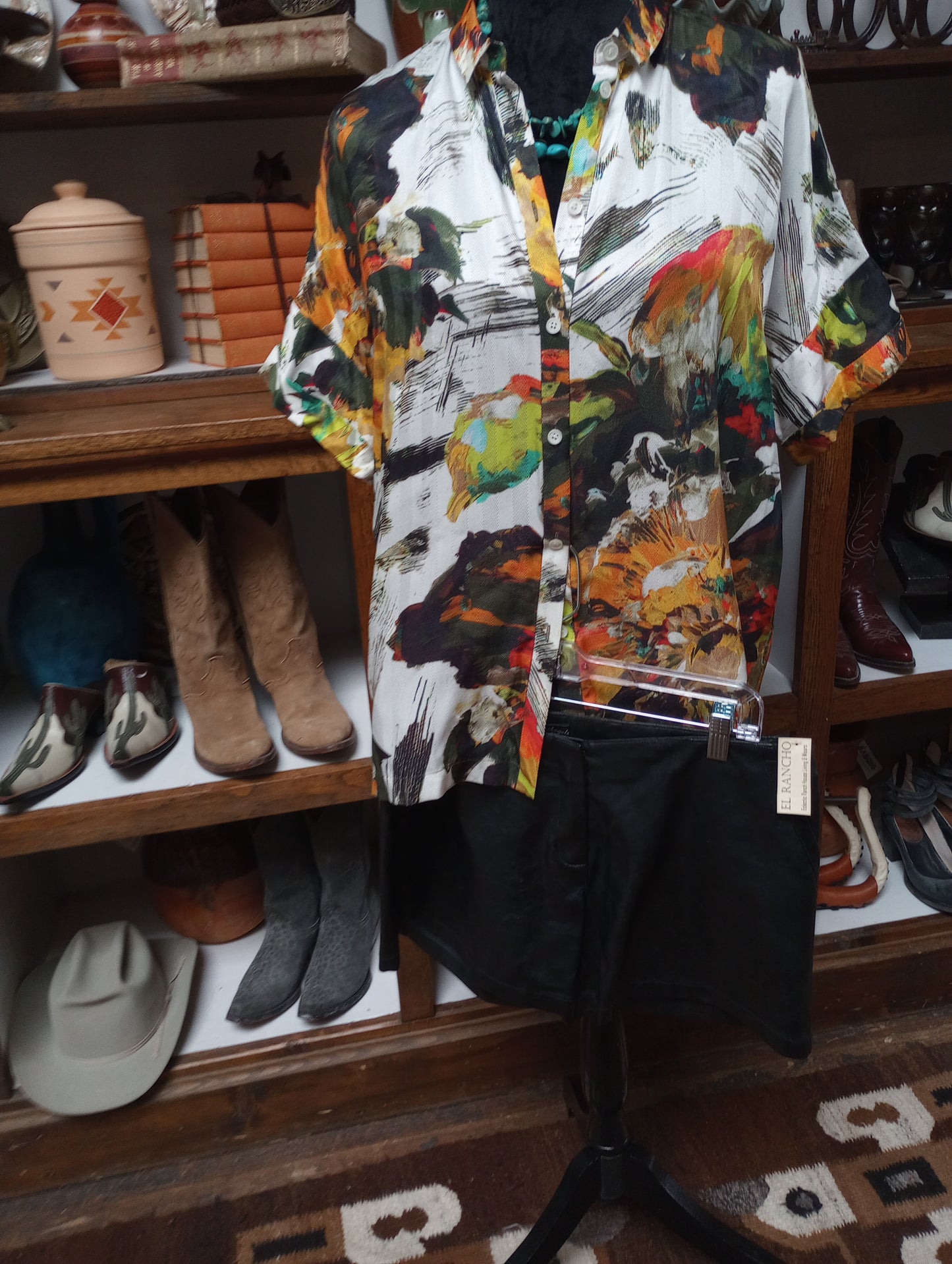 Lafayette 148 Silk Blouse Sz Med