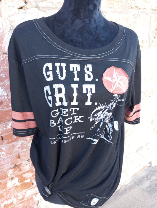 DD Ranchwear 'Guts n Grit' Varsity Style Tee