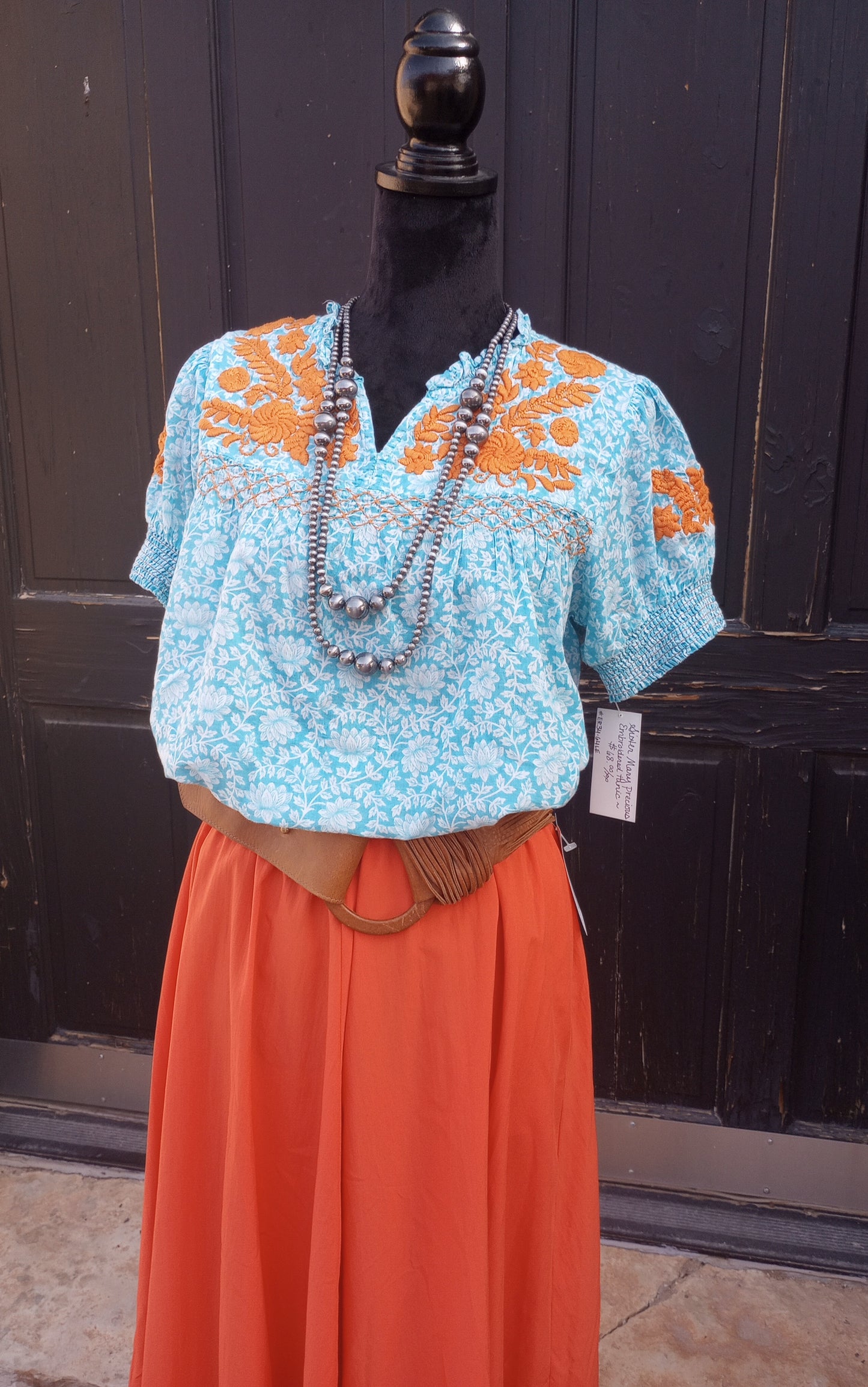 Sister Mary Embroidered Blouse