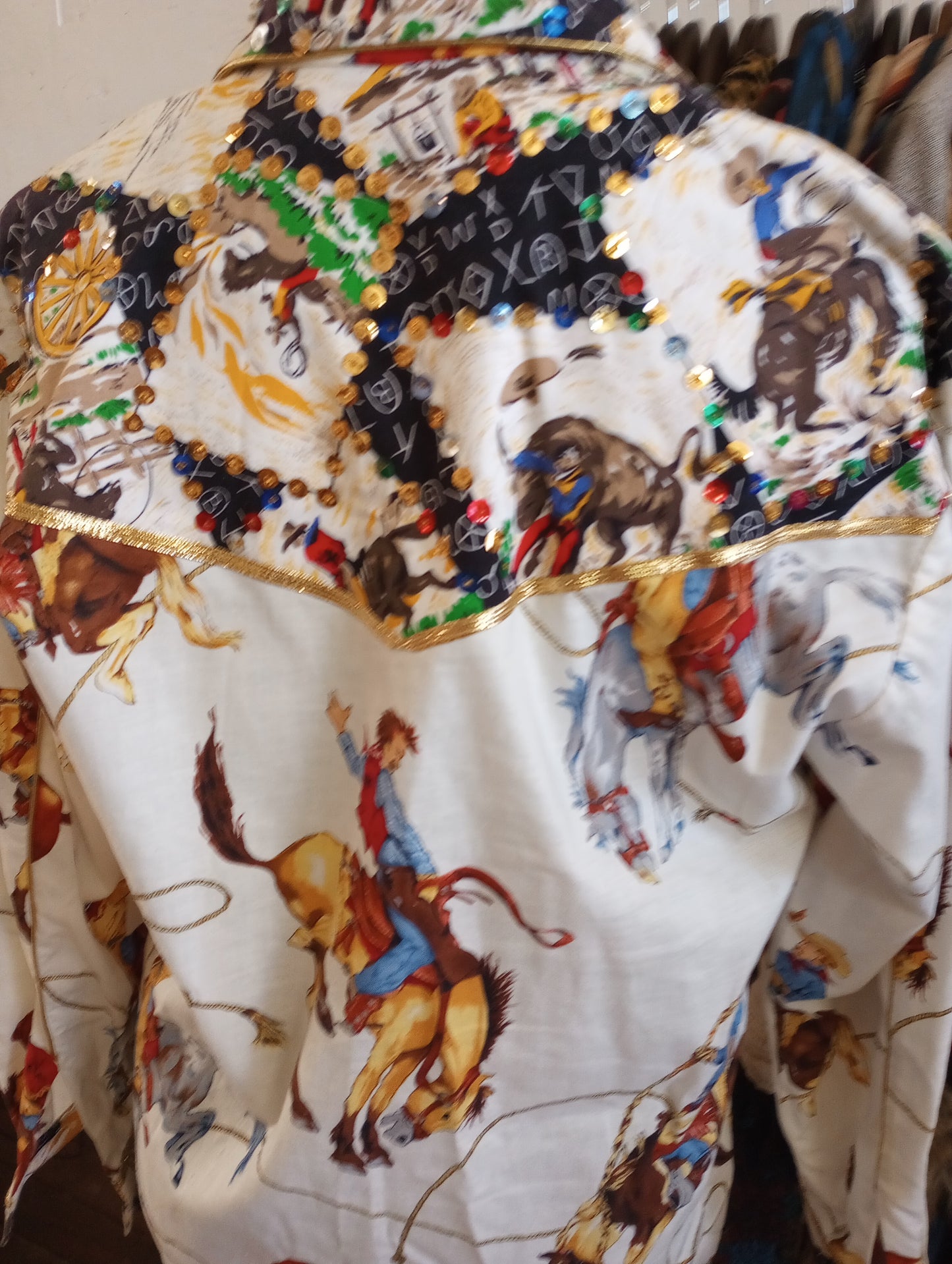 Vintage Western Button Up Blouse