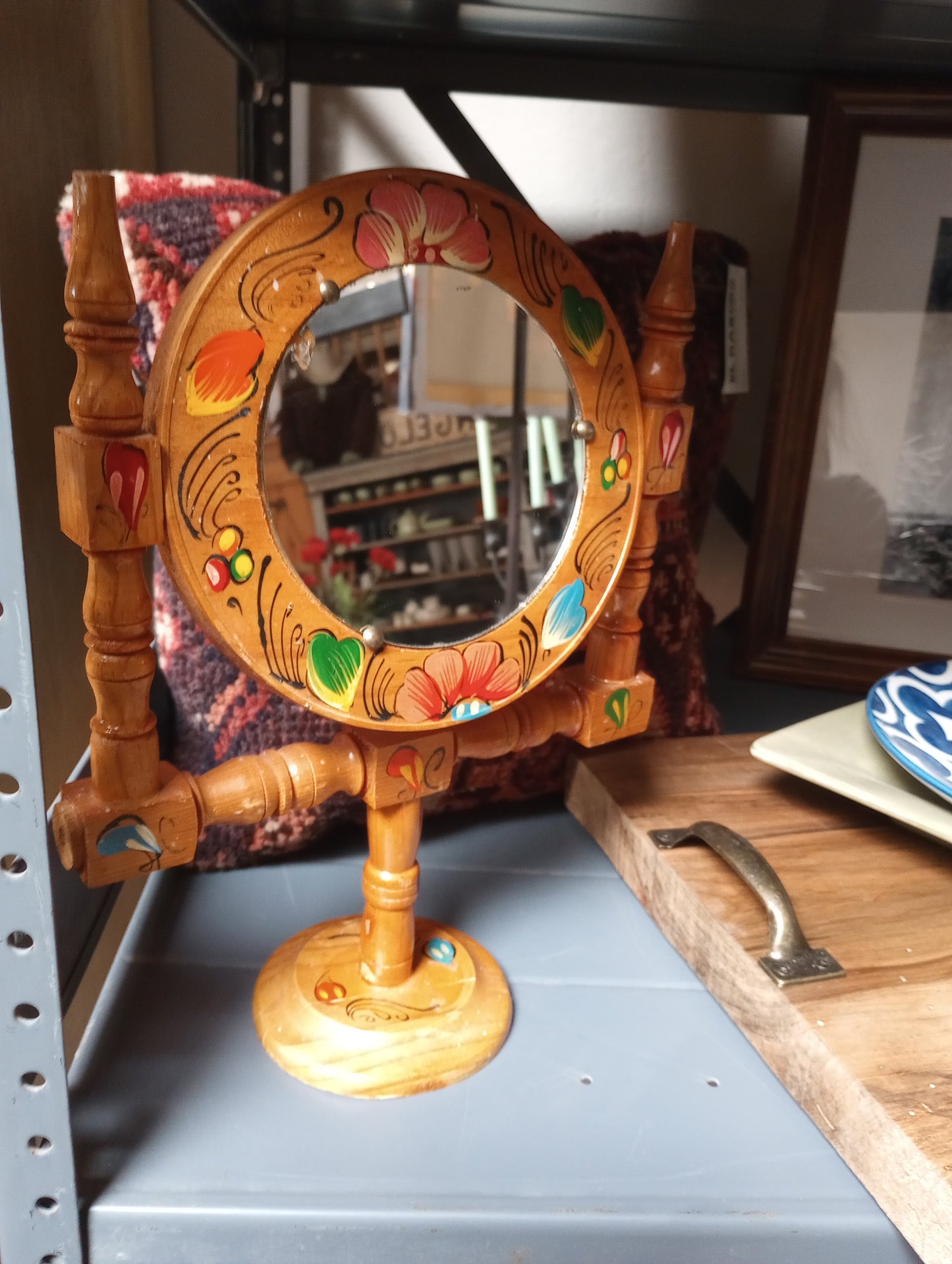 Old Mexico Painted Vanity Mirror