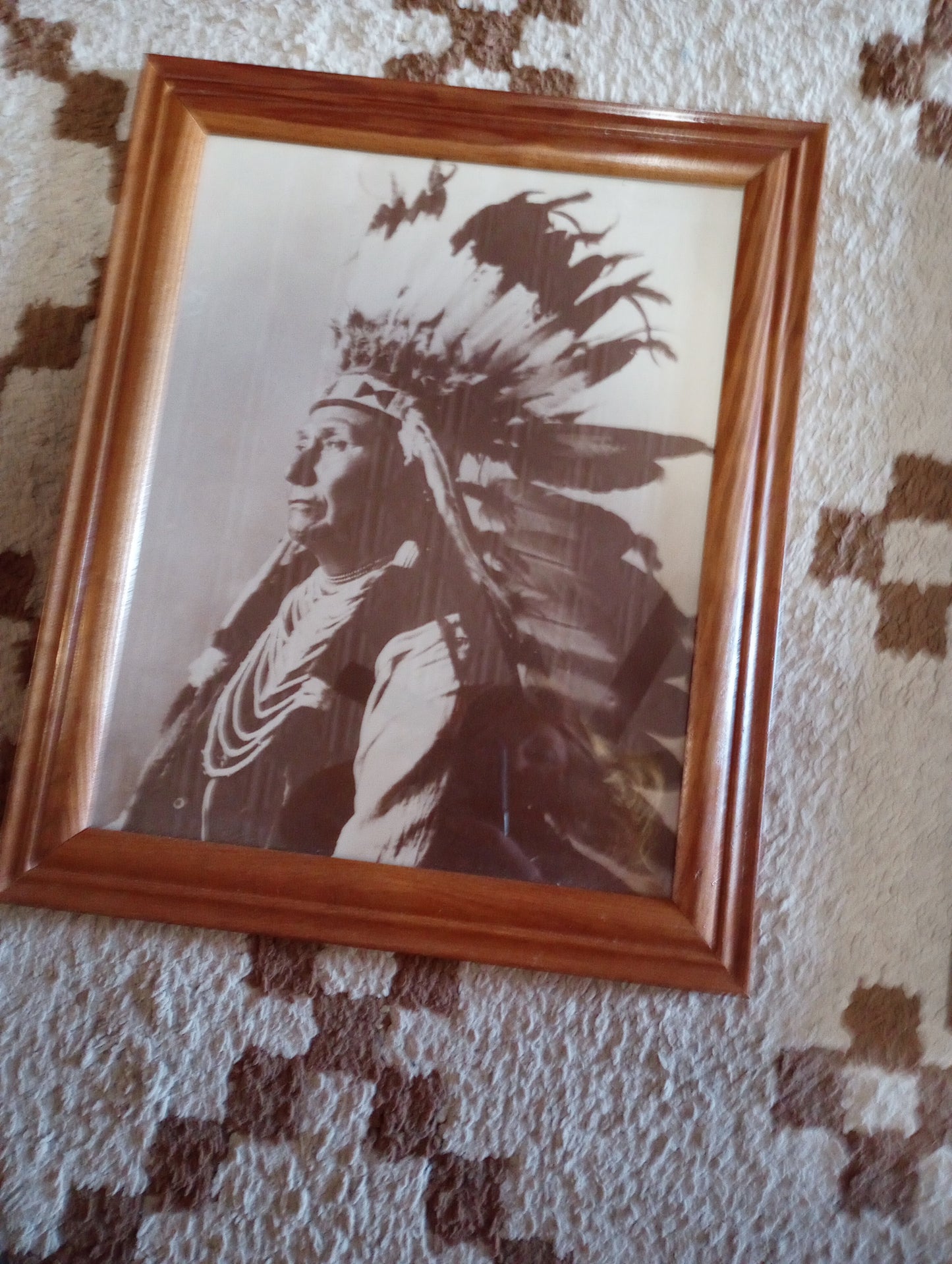 Pair of Indian Chief Framed Prints