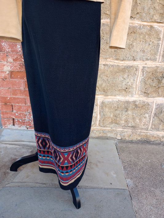 DD Ranchwear woven long skirt Sz Large