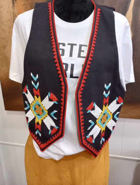 Vintage Beaded Ropa Vest