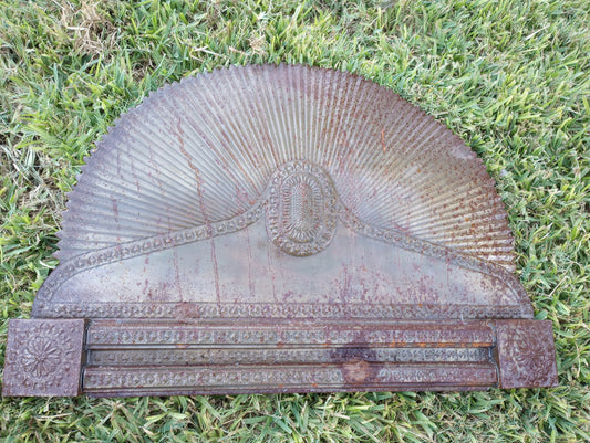 Pair of Large Metal Wall Pieces