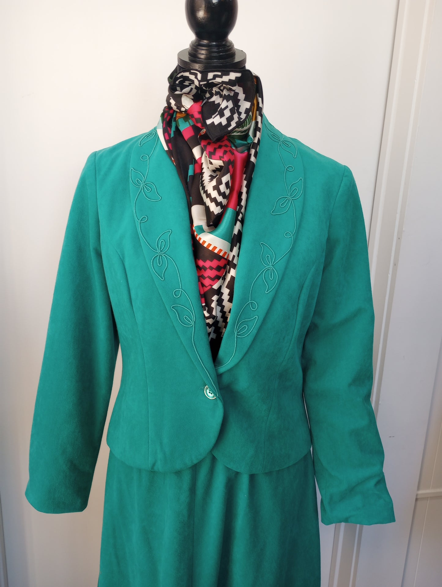 Vintage 'Paddle and Saddle' Skirt Suit