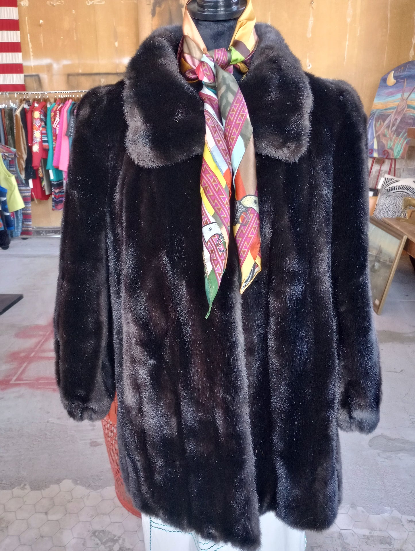 Vintage High Quality Faux Fur Coat