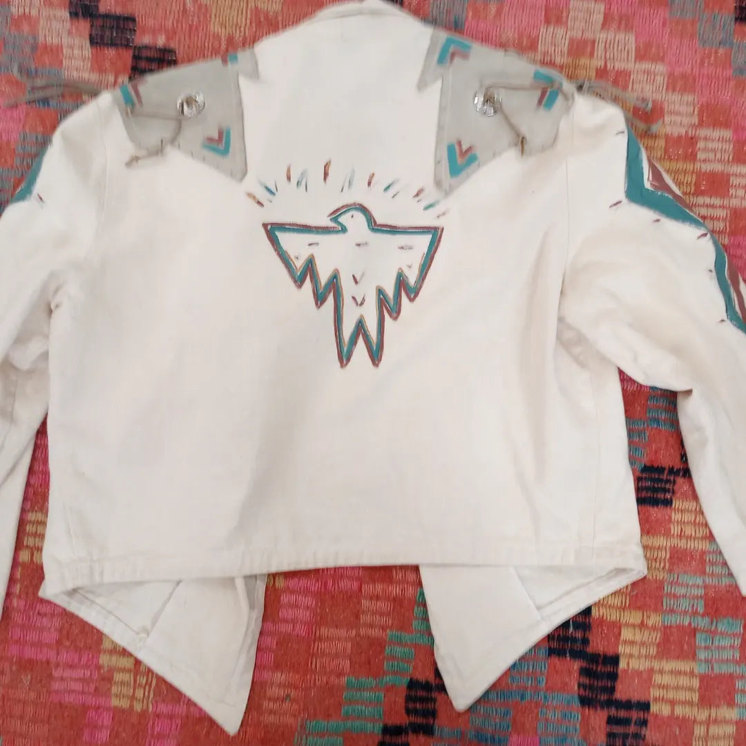 Vintage Canvas & Suede Jacket