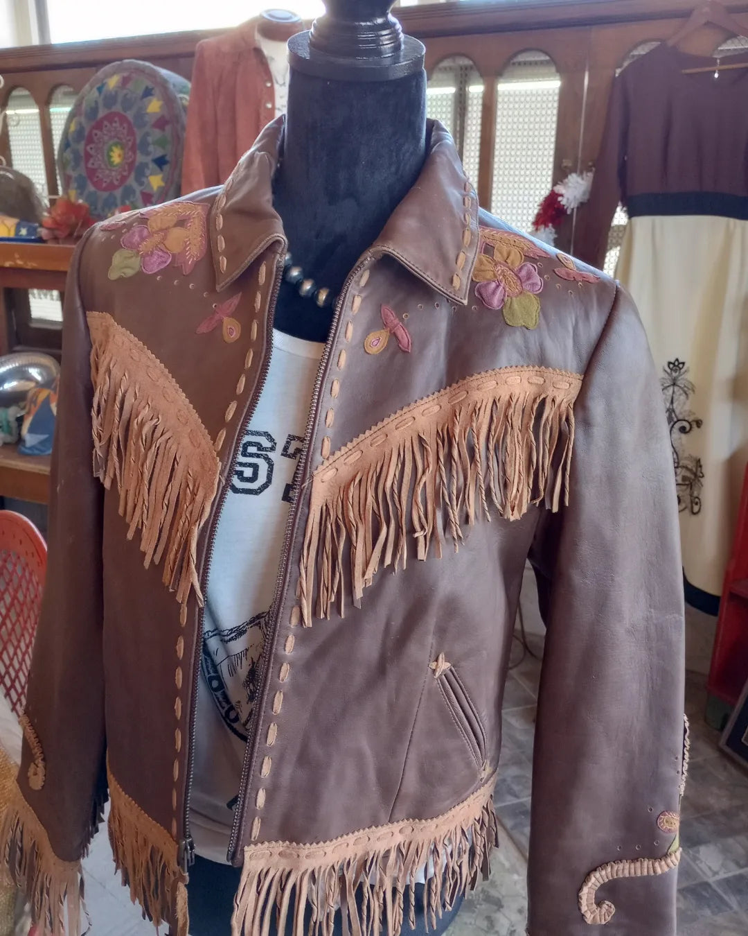 Double D Ranchwear Heavy Leather Jacket