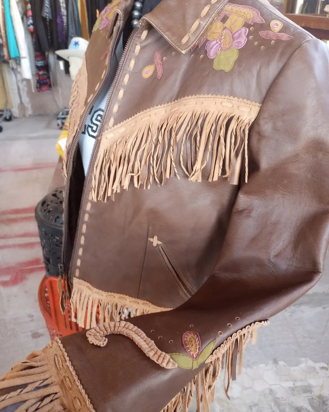 Double D Ranchwear Heavy Leather Jacket