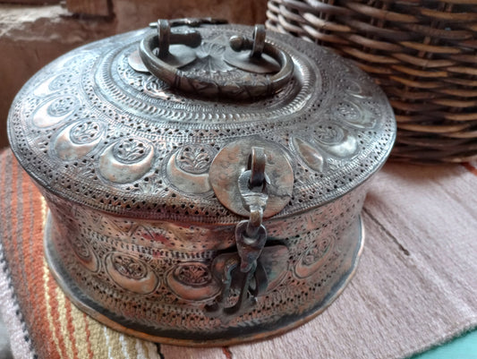 Antique Indian Chapati Bread Box