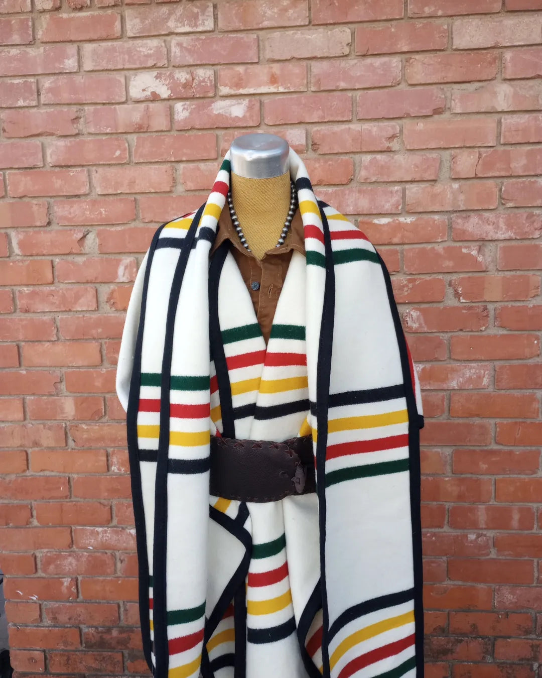Pendleton shop blanket poncho