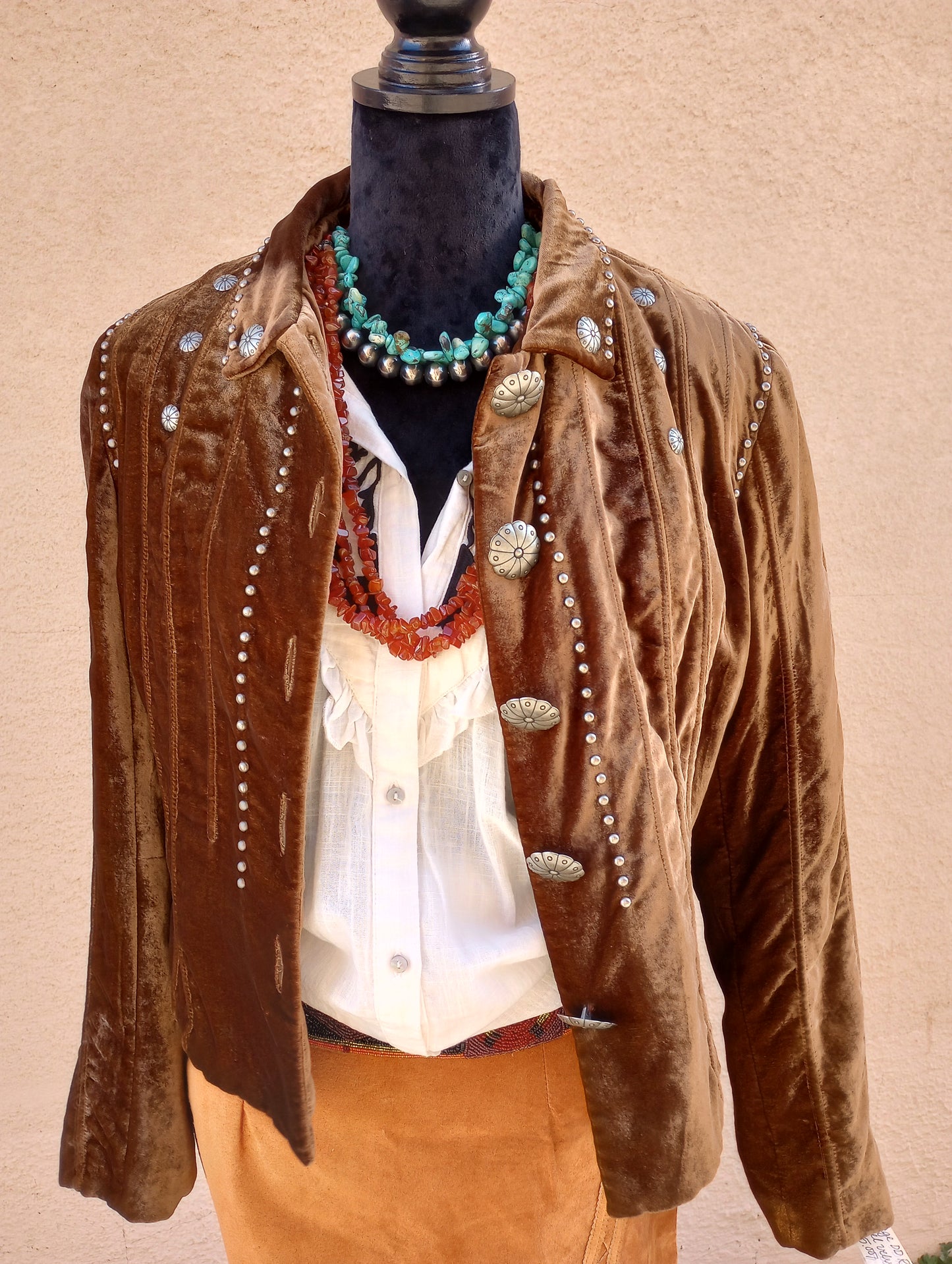 DD Ranchwear crushed velvet jacket