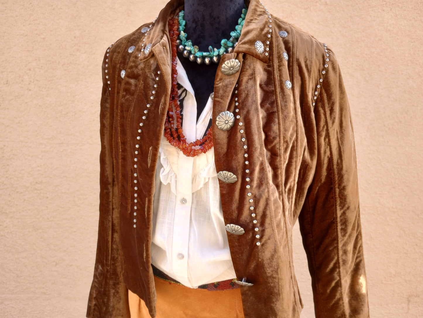 DD Ranchwear crushed velvet jacket