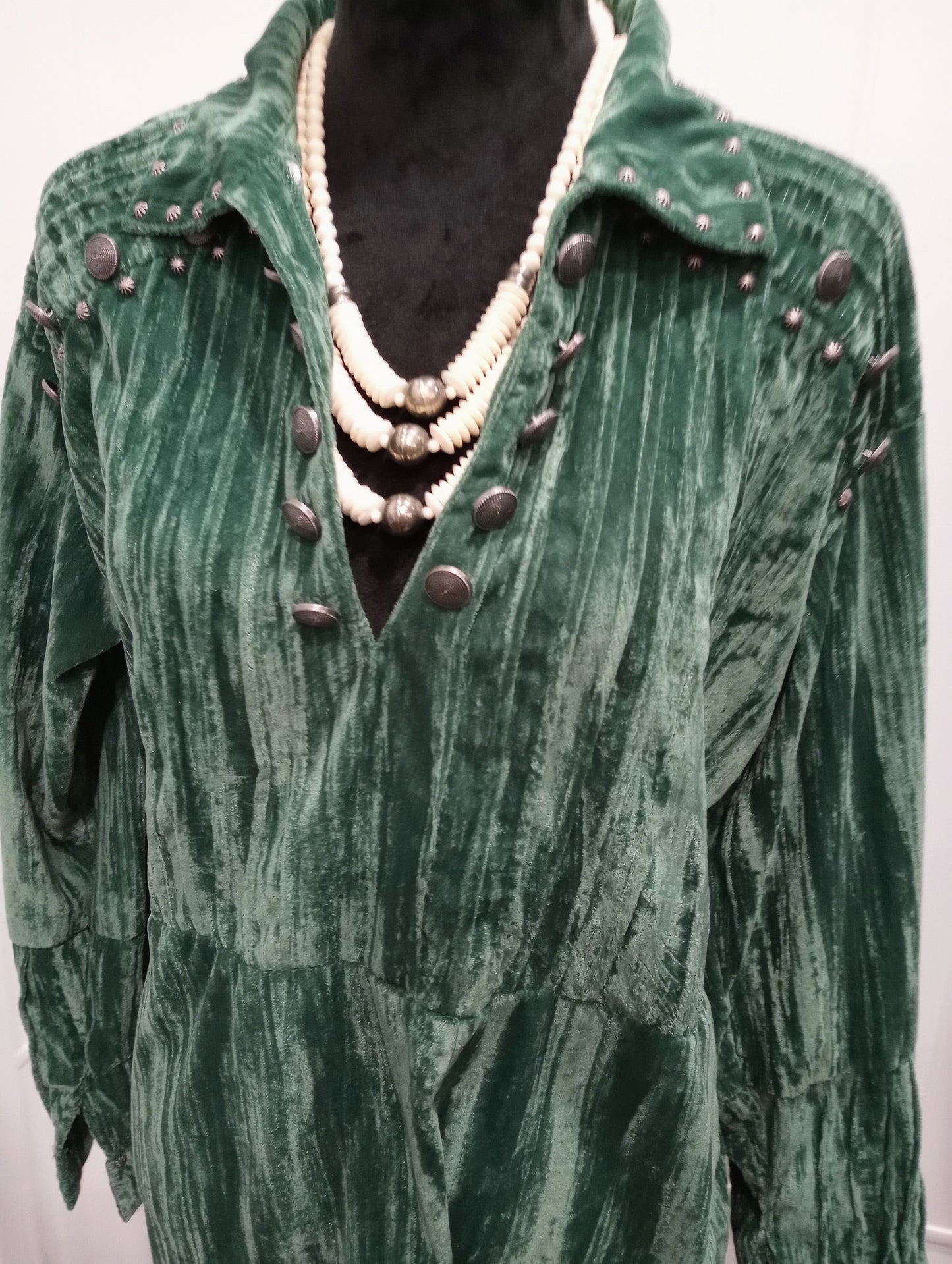 Pueblo Annie Blouse in Green