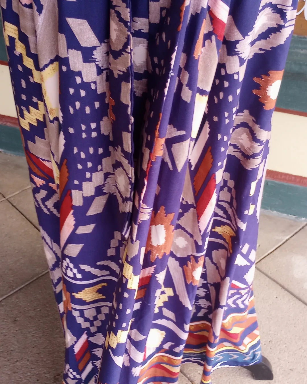 Aztec Print Flowy Skirt Sz large