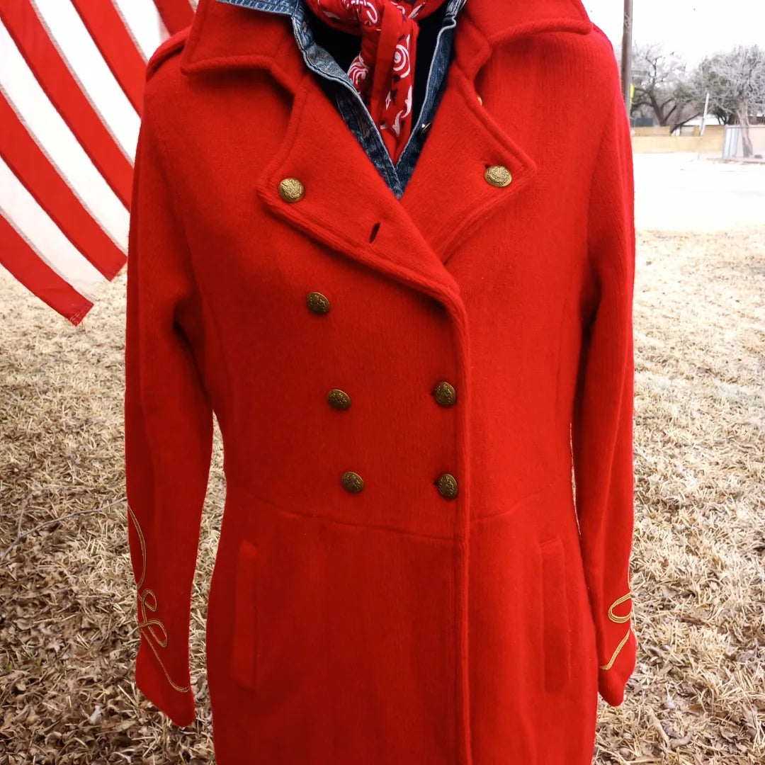 Vintage Ralph Lauren Military Sweater Jacket