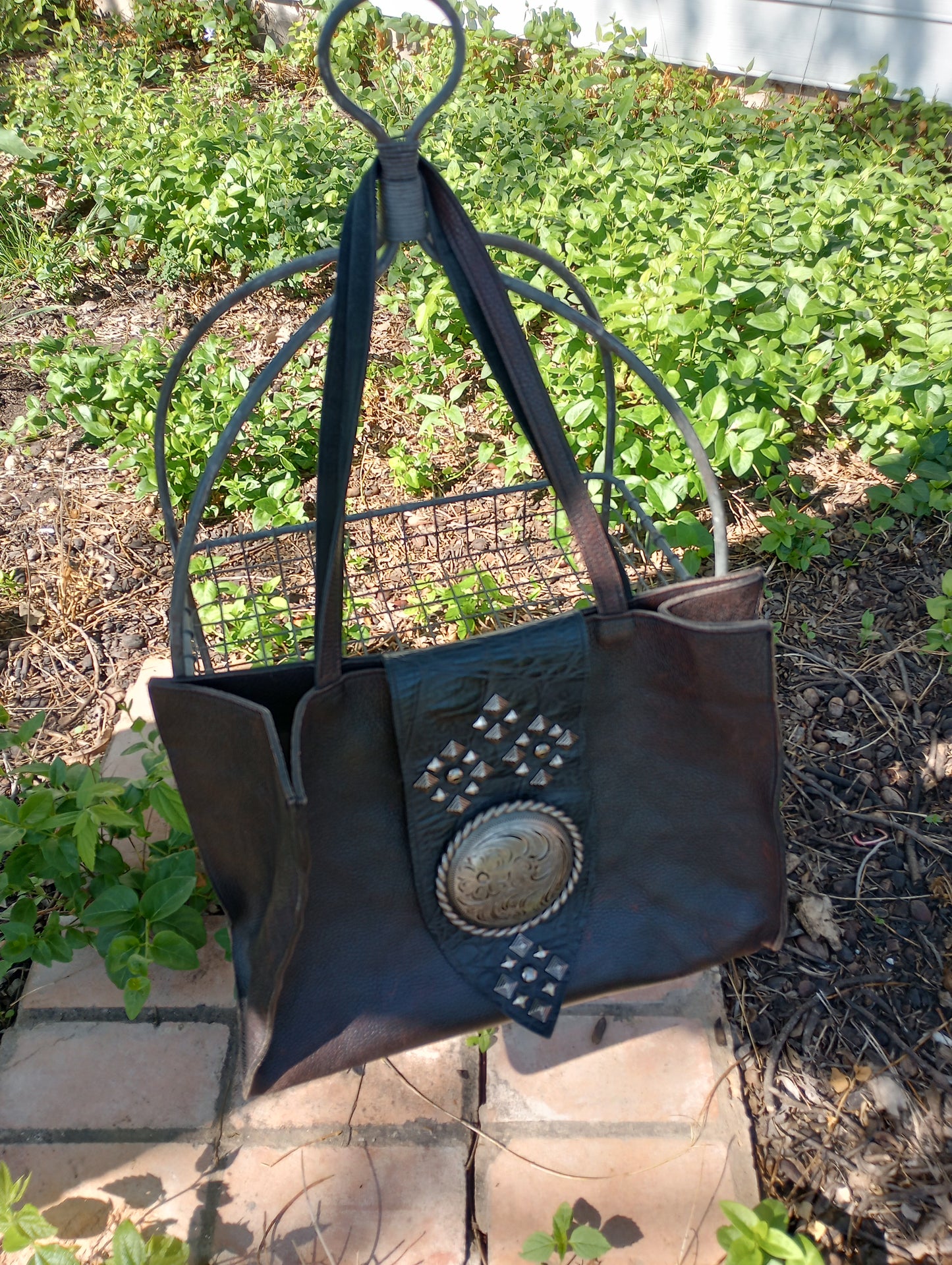 Leather Arahoe Big Concho Toe