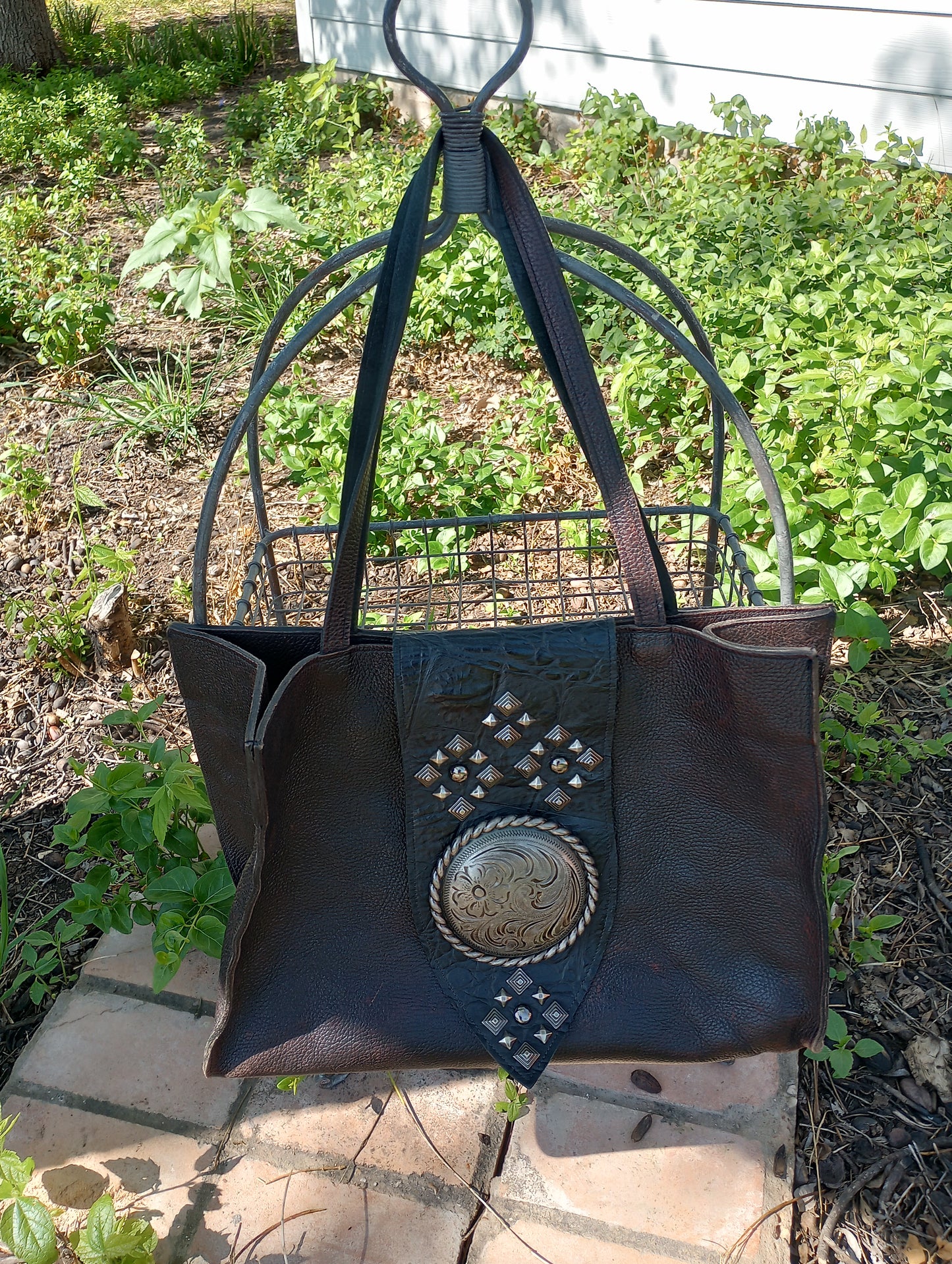 Leather Arahoe Big Concho Toe