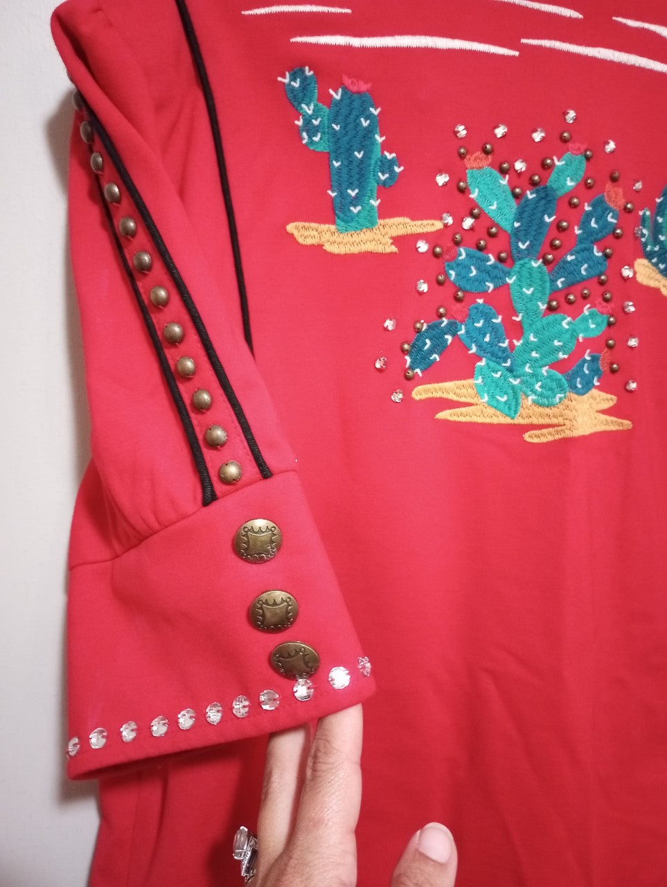 Red Double D Ranchwear Rockabilly Suit Jacket