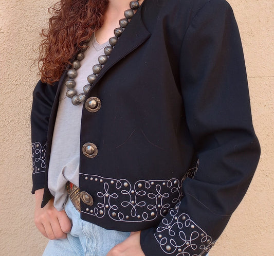 Vintage BSM Black Jacket Sz Lg/Xlg