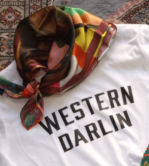 Shorty 100% Silk Western Neck Scarf